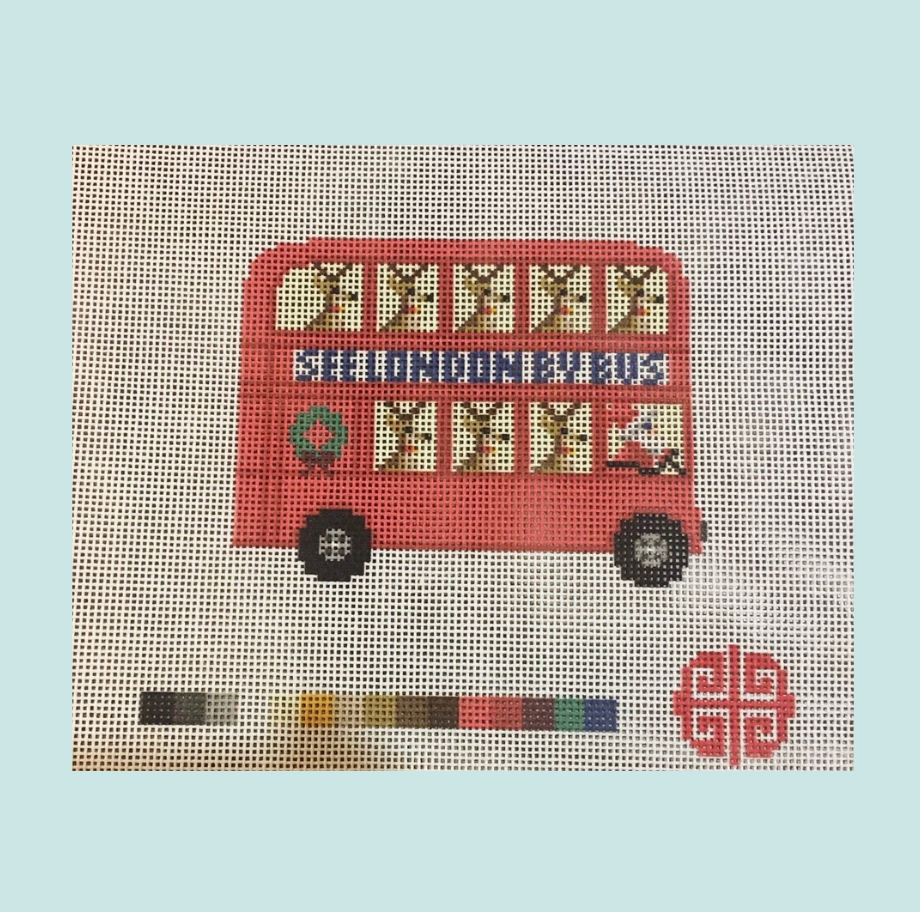 The London Bus Needlepoint Canvas 3