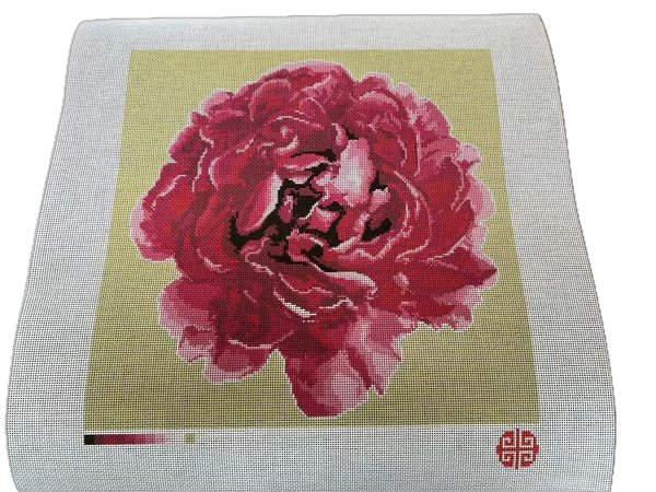 The Mindfulness Collection Peony Bloom Needlepoint Canvas