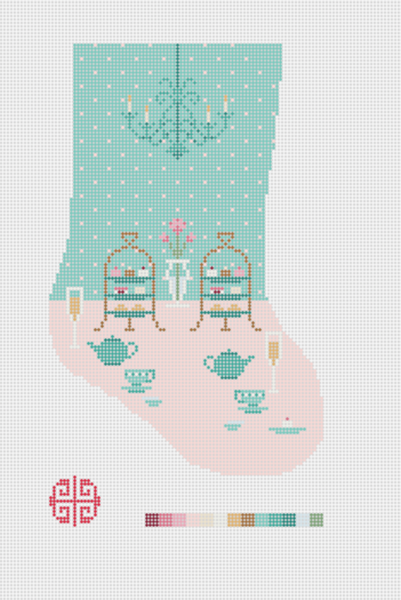 Preorder: Afternoon Tea Mini Stocking 18 mesh