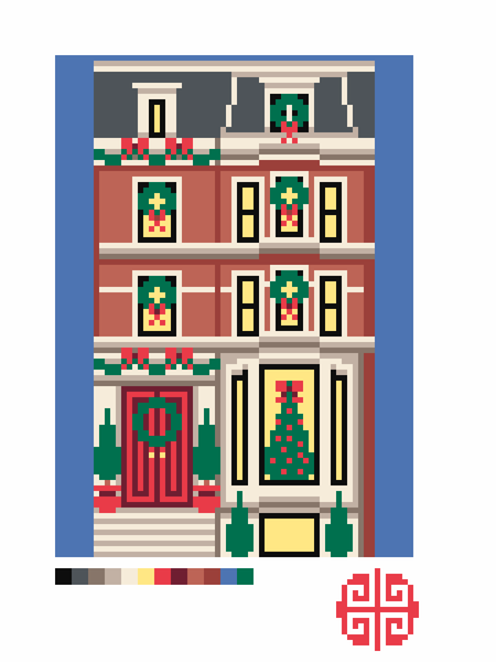 Preorder: Boston Christmas Village: Back Bay House