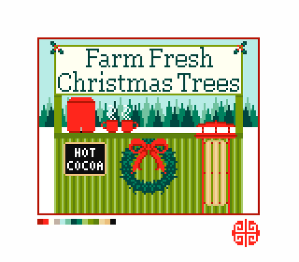 New Arrival: The Little Shop Series Christmas Tree Stand 13 Mesh Needlepoint Canvas