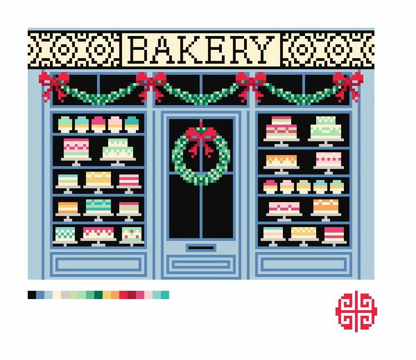 The Little Shop Series: The Bakery 18 Mesh Needlepoint Canvas