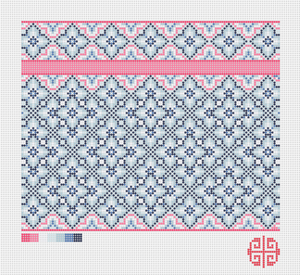 Needlepoint Chart Digital Download: Hydrangea Clutch 2026