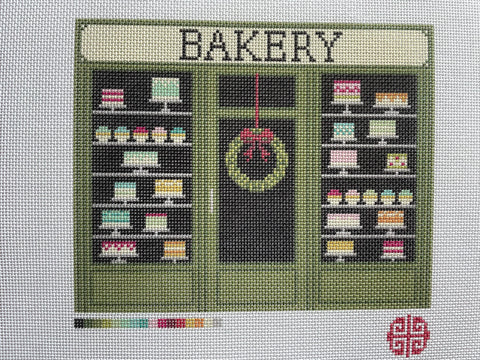 The Little Shop Series: The Bakery 13 Mesh Needlepoint Clutch Canvas