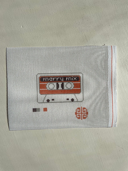 Red Cassette Needlepoint Canvas