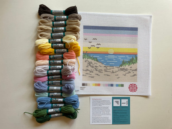The Beach Sunset 12 Mesh Needlepoint Kit