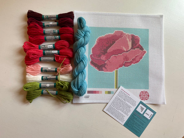 New Arrival: The Poppy 12 Mesh Needlepoint Kit