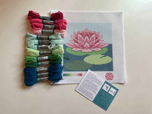 New Arrival: The Water Lily 12 Mesh Needlepoint Kit
