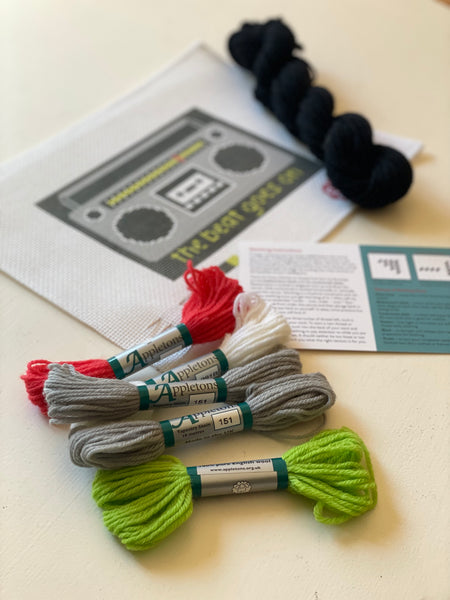 The Mindfulness Collection: The Beat Goes On Mini Boombox 12 Mesh Needlepoint Kit