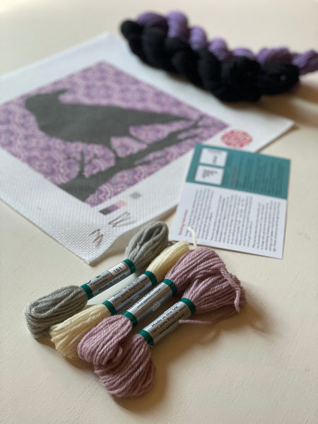 New Arrival The Mindfulness Collection: The Raven 12 Mesh Needlepoint Kit