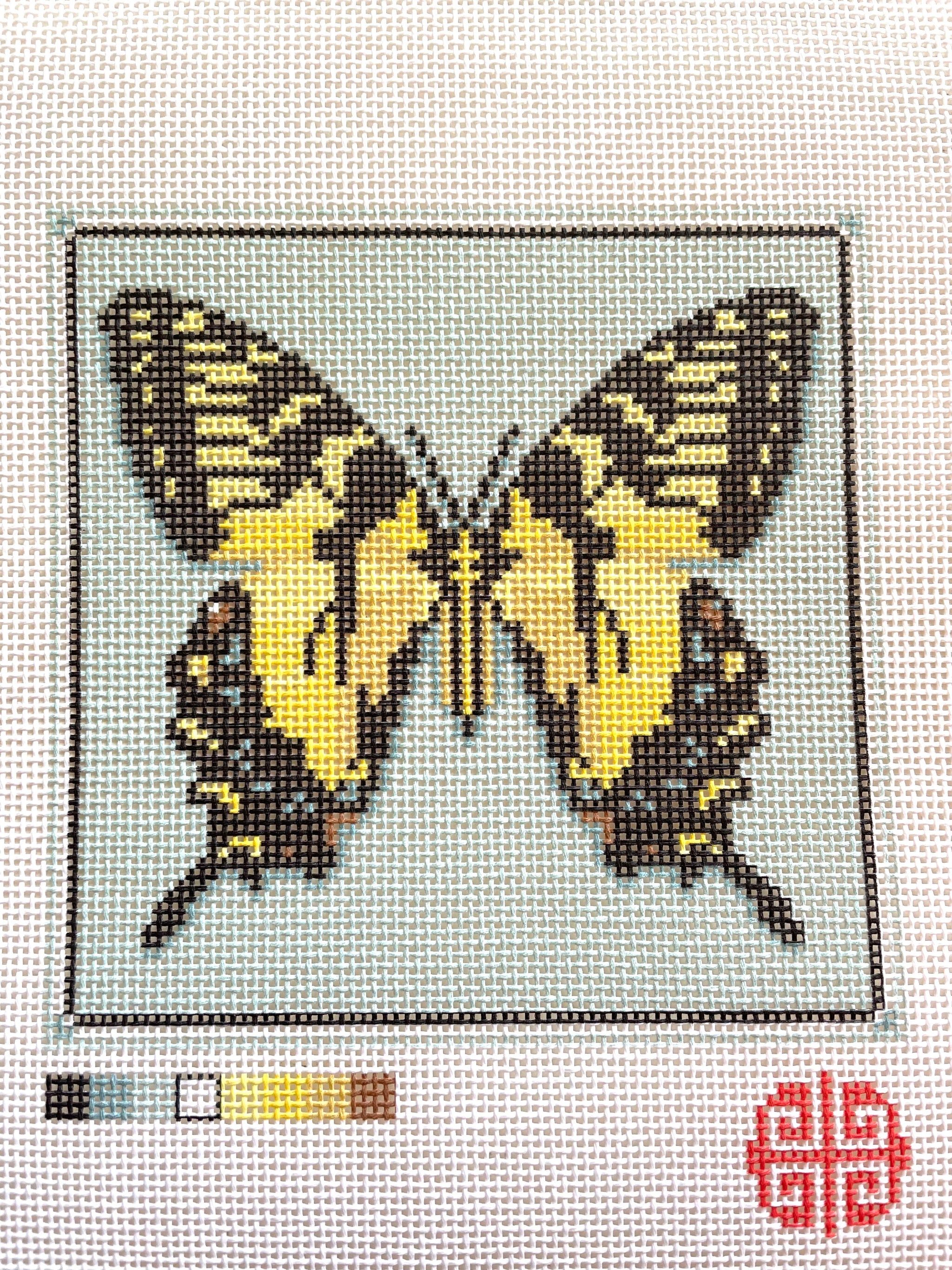 Kit Point De Croix Magic Needle – Papillon Swallowtail – Tissu Aida 14ct – Niveau Moyen