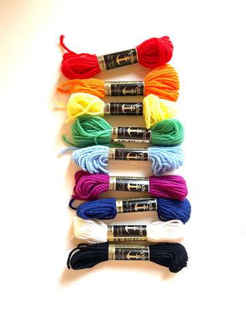 Clear Out: Anchor Tapestry Wool in Rainbow