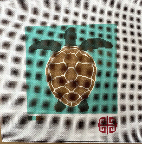 Mindfulness Collection: Sea Turtle Needlepoint Canvas