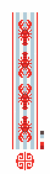 Lobster Needlepoint Bookmark Kit