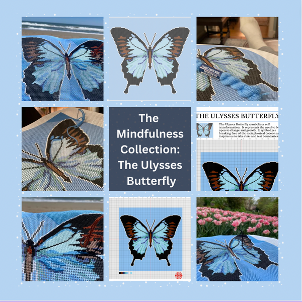 The New Mindfulness Collection: The Ulysses Butterfly Needlepoint Canvas