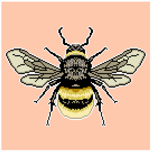 Mindfulness Collection: The Bumble Bee Needlepoint Canvas