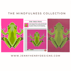 Mindfulness Collection: The Tree Frog Needlepoint Canvas