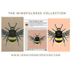 Mindfulness Collection: The Bumble Bee Needlepoint Canvas