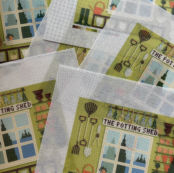 The Little Shop Series: The Potting Shed 13 Mesh Needlepoint Canvas