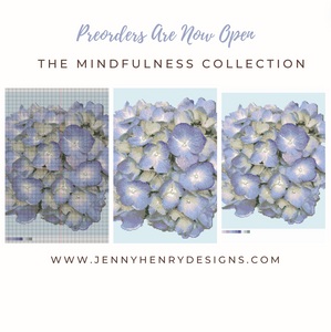 Preorder: The Mindfulness Collection Hydrangea Bloom Needlepoint Canvas