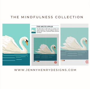 The Mindfulness Collection Mute Swan Needlepoint Canvas