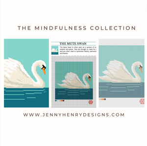 Preorder:  The Mindfulness Collection Mute Swan Needlepoint Canvas