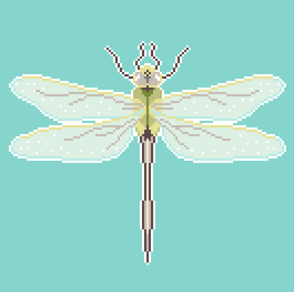 The Mindfulness Collection Dragonfly Needlepoint Canvas