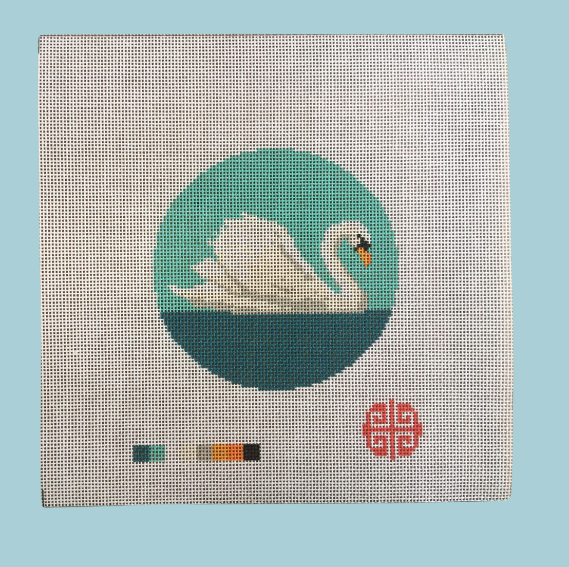 Mute Swan 4" Round 18 mesh