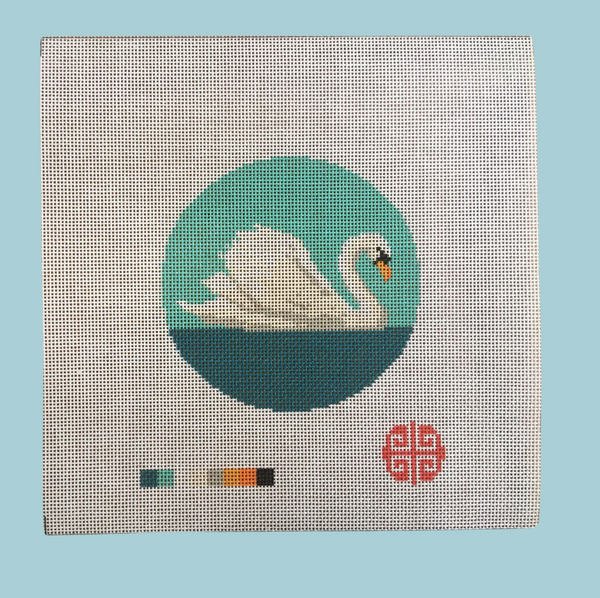 Mute Swan 4" Round 18 mesh