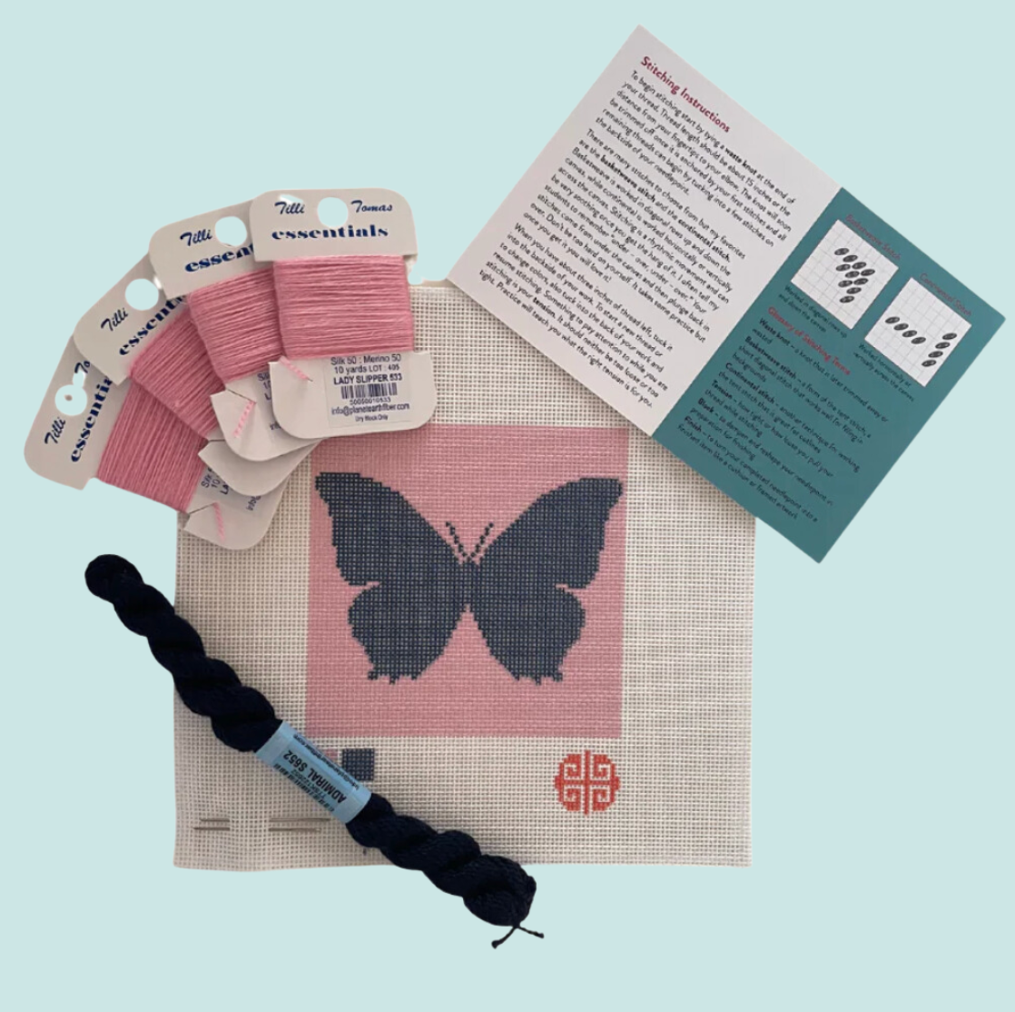 SALE! Mini Butterfly Needlepoint Kit