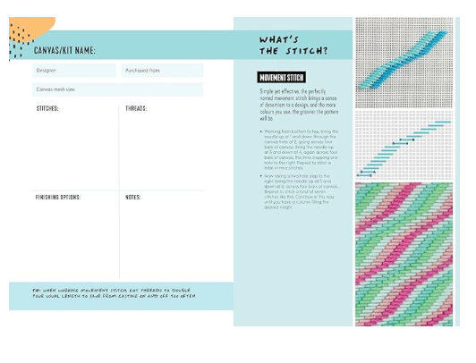 Needlepoint Journal: Track your projects and record your stitching with this interactive journal by Emma Homent