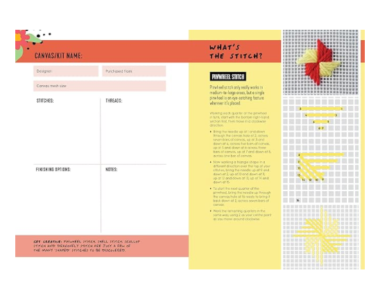 Needlepoint Journal: Track your projects and record your stitching with this interactive journal by Emma Homent