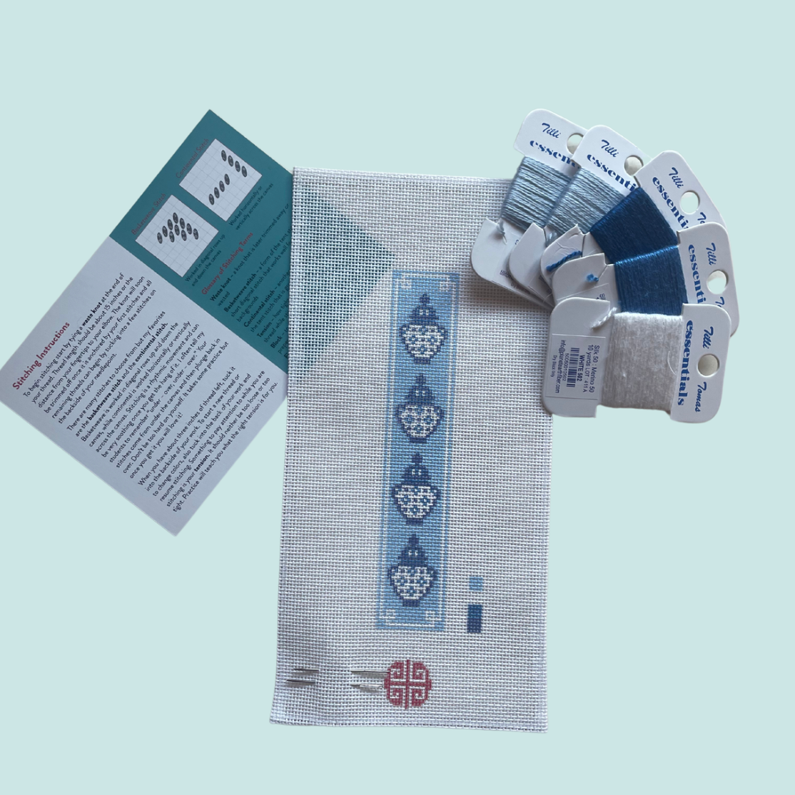 New Arrival: The Ginger Jar Bookmark Needlepoint Kit