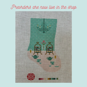 Preorder: Afternoon Tea Mini Stocking 18 mesh