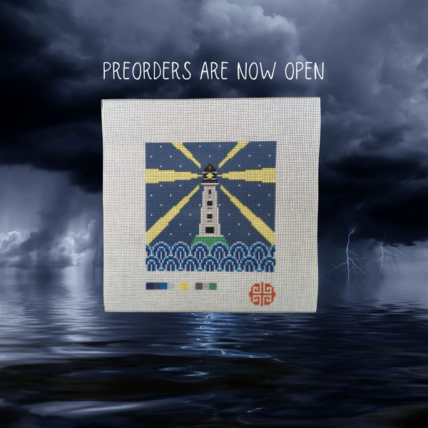 Preorder: Lighthouse 6" x 6" on 13 mesh