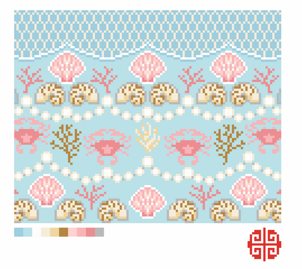 New Arrival: Under The Sea Needlepoint Clutch Canvas