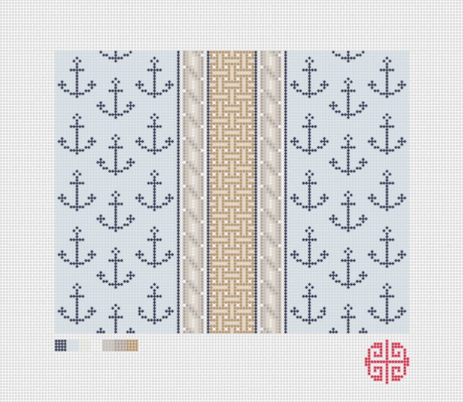 Needlepoint Digital Chart Download: Sailor Clutch