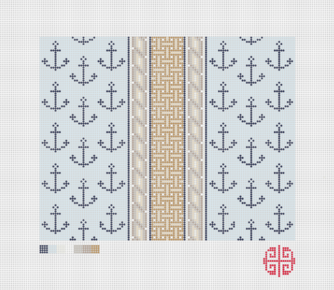 Needlepoint Digital Chart Download: Sailor Clutch