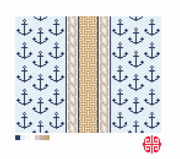 Needlepoint Digital Chart Download: Sailor Clutch