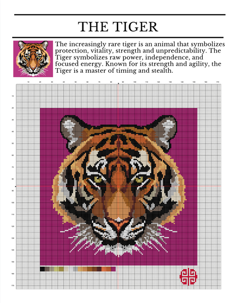New Arrival: The Mindfulness Collection - The Tiger Needlepoint Canvas