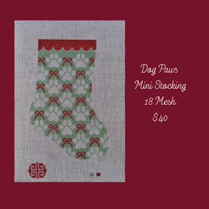 New Arrivalr: Dog Paw Mini Stocking 18 mesh