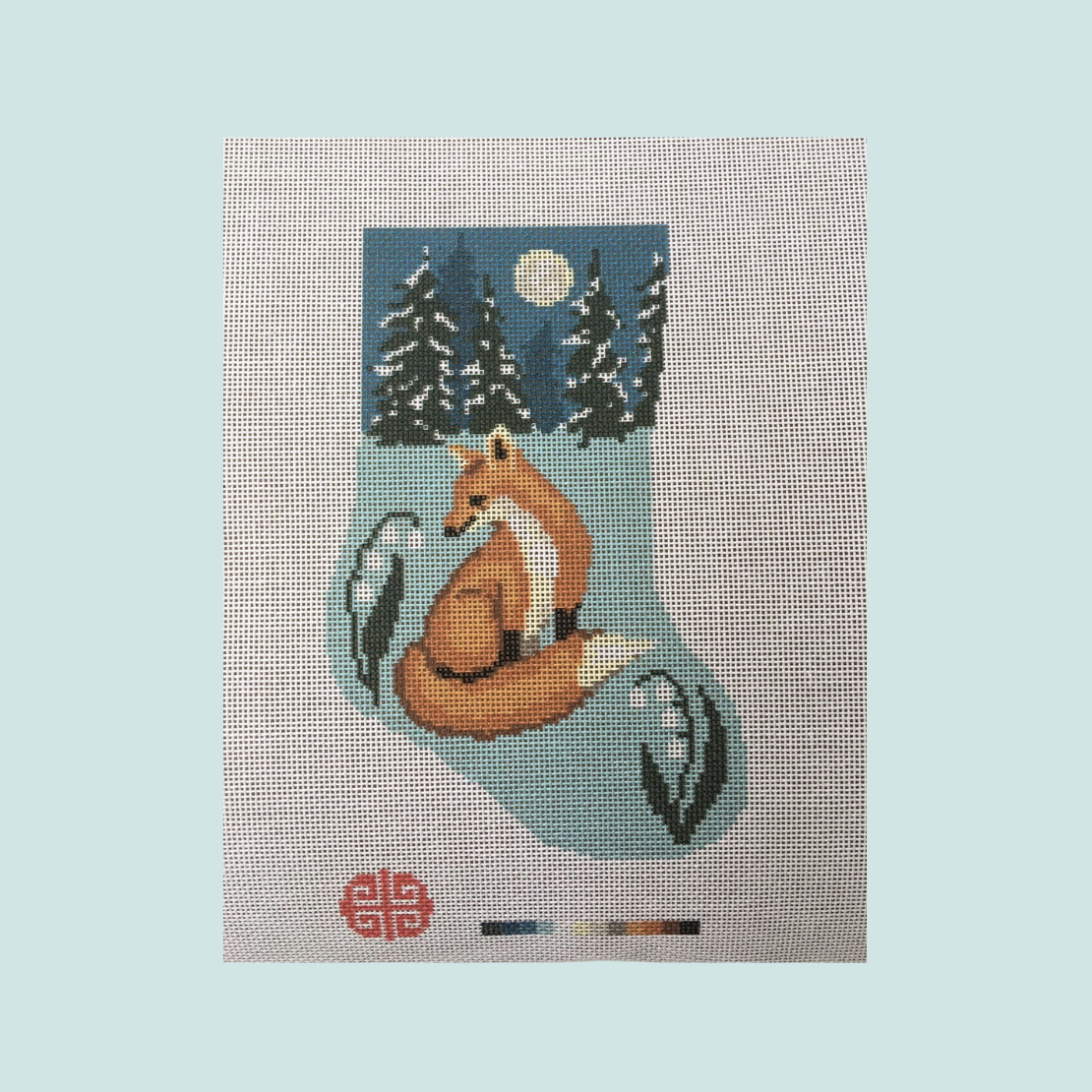 Holiday 2025: Woodland Fox Mini Stocking 18 mesh
