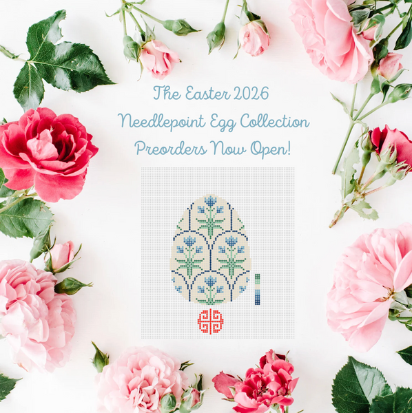 Block Print Tulip Easter Egg 2026