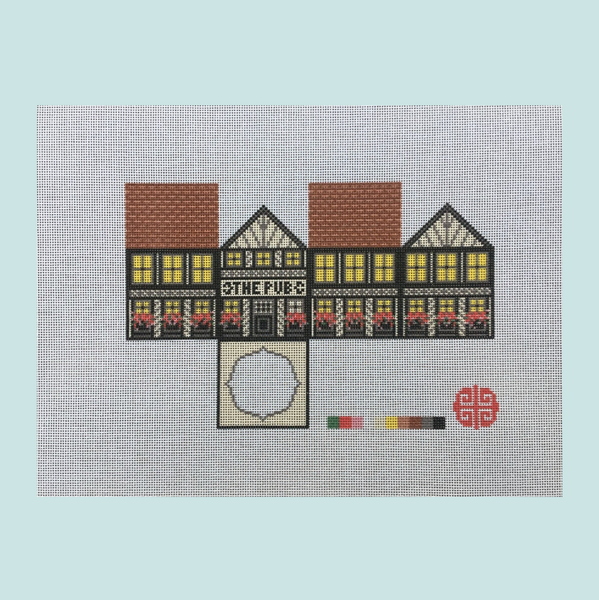 The Little Shop Series: The English Pub 3D Mini Ornament Canvas 18 mesh