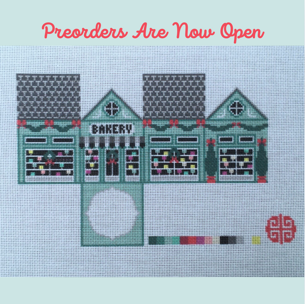 New Arrival: The Little Shop Series: Holiday Bakery 3D Mini Ornament Canvas 18 mesh