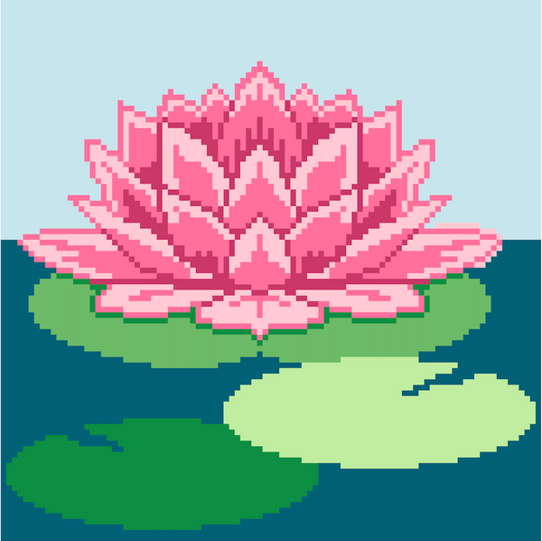 New Arrival: The Water Lily 12 Mesh Needlepoint Kit