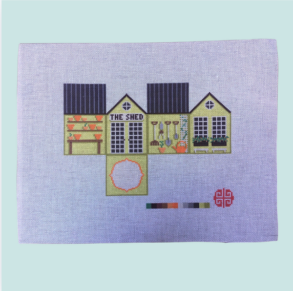 The Little Shop Series: The Potting Shed 3D Mini Ornament Canvas 18 mesh