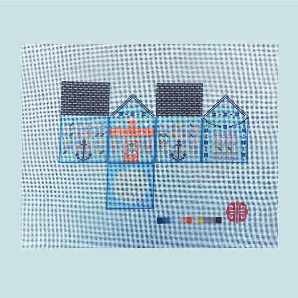 The Little Shop Series: The Shell Shop 3D Mini Ornament Canvas 18 mesh