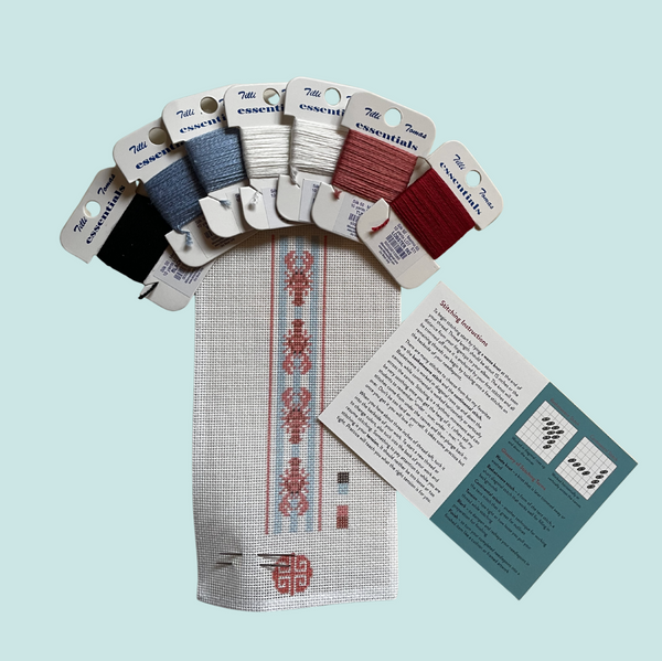 Lobster Needlepoint Bookmark Kit