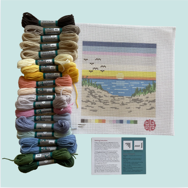 The Beach Sunset 12 Mesh Needlepoint Kit
